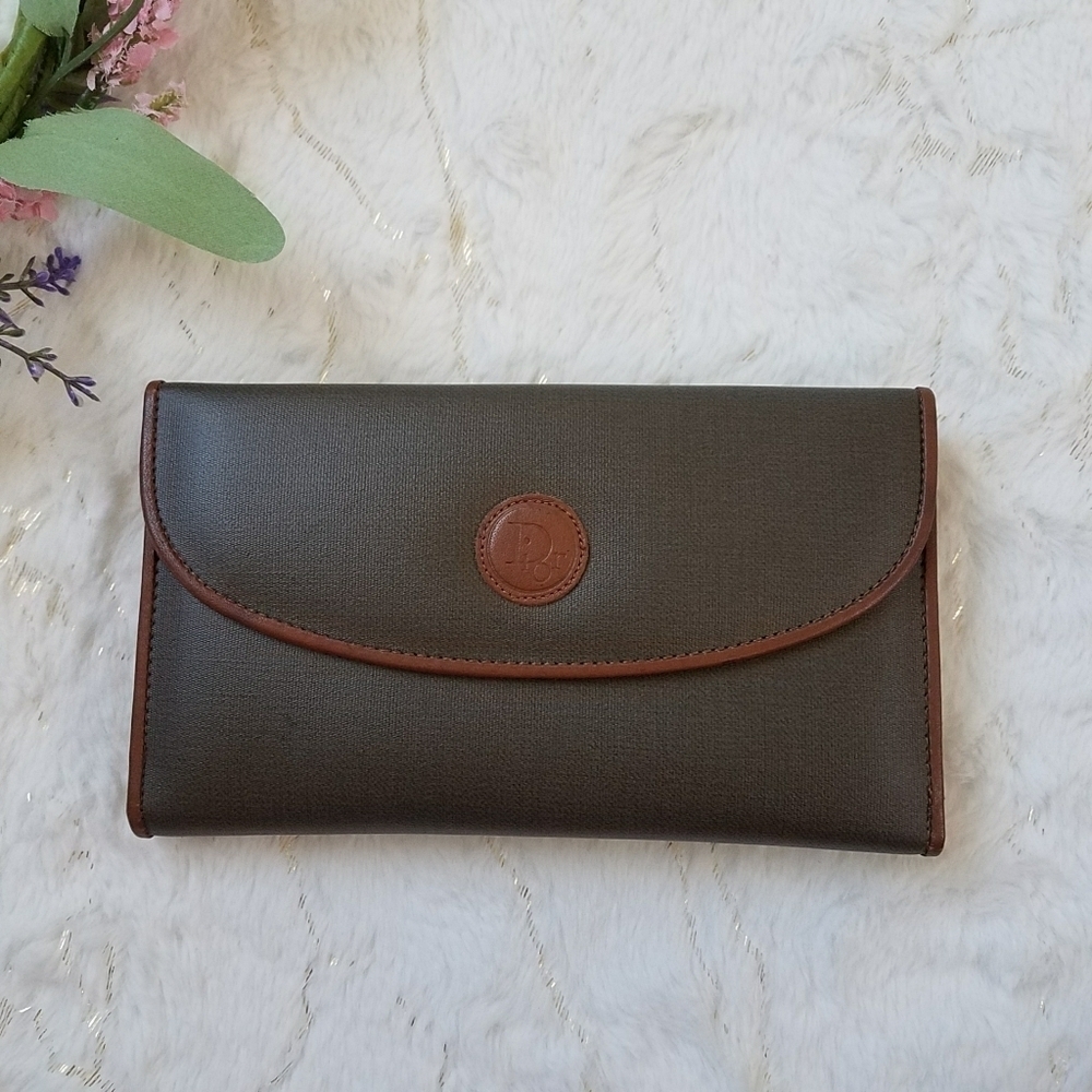 DIOR Vintage Checkbook Wallet